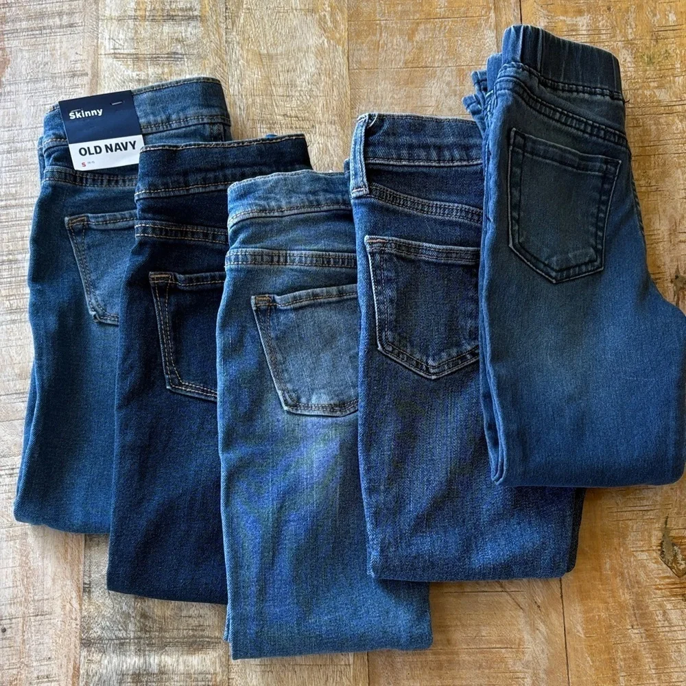NWOT Old Navy Girls Large Jean Bundle S(6/7)